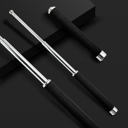 Three-section Telescopic Expandable Baton Stainless Steel Self-defense Equipment