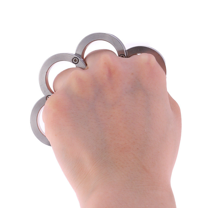 Outdoor Stainless Steel Brass Knuckle Self-defense Concealed Device