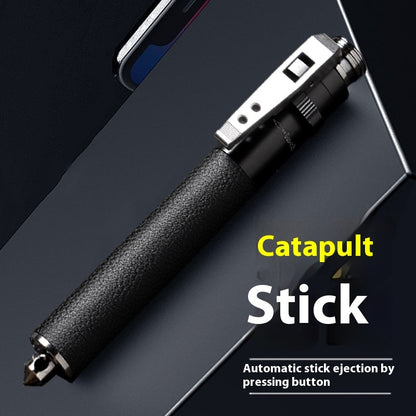 Automatic Spring Expandable Baton Stretchable Baton Self-defense Stick Self-defense Weapon Legal Car Swing Stick Solid Self-defense Sansetsukon