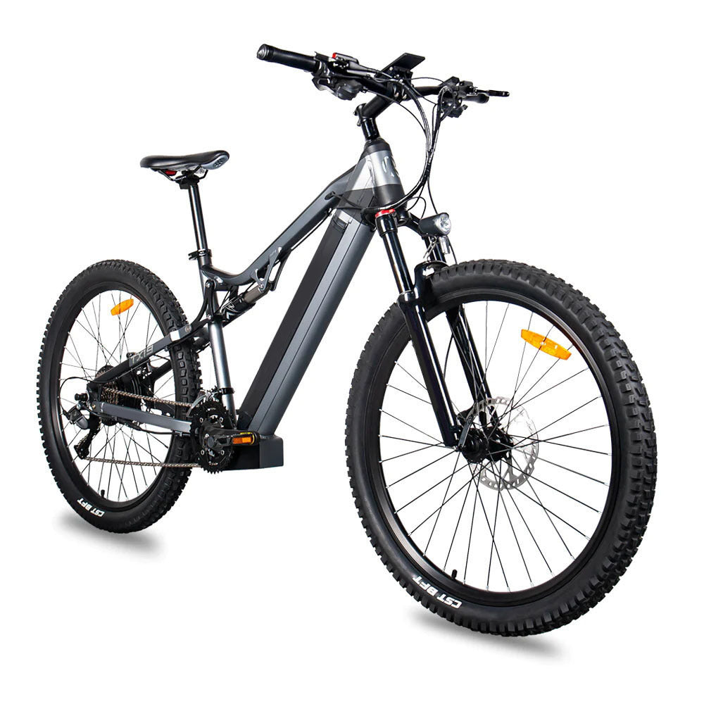 Red 500W Electric Ebike - 27.5 Inch Electric Mountain Bicycle 48V 27 Speed - Bafang Motor