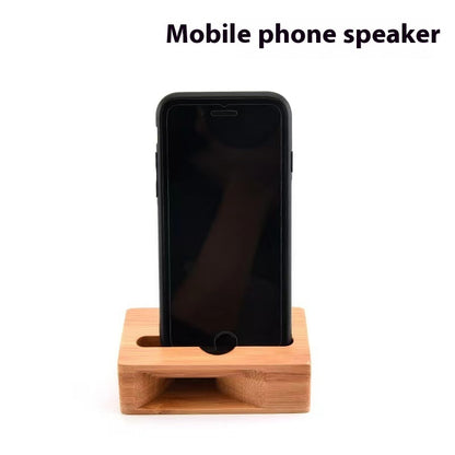 Bamboo Loudspeaker Multifunctional Bamboo Mobile Phone Bracket Base