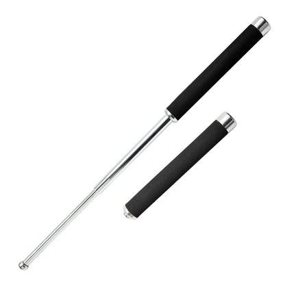 Three-section Telescopic Expandable Baton Stainless Steel Self-defense Equipment