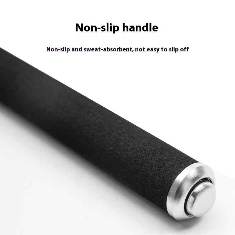 Three-section Telescopic Expandable Baton Stainless Steel Self-defense Equipment