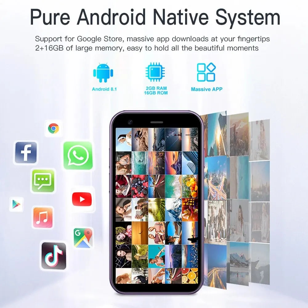 2025 SERVO Small Smartphone 3.0" Display Dual SIM 3G WCDMA Android 8.1 OS 2GB+16GB GPS WIFI Portable Mini Mobile Phone Low Price