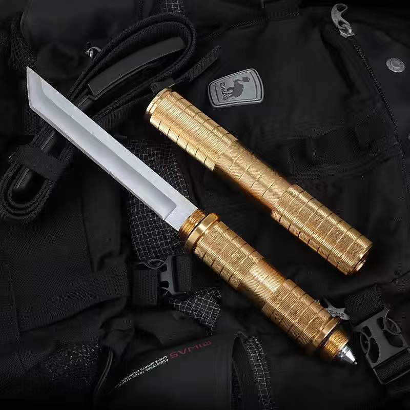 Outdoor Camping Self-defense Straight Knife