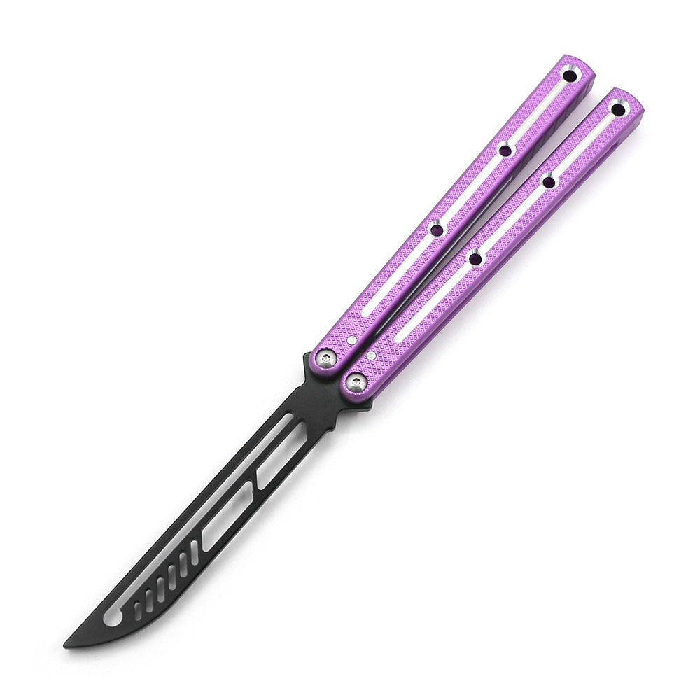 Folding Butterfly Knife Bright Slot Training Knife