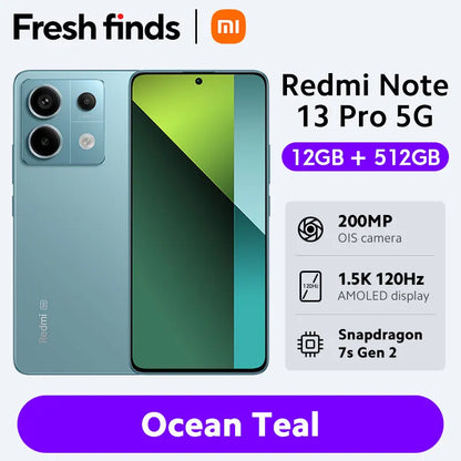 [World Premiere] Xiaomi Redmi Note 13 Pro 5G Smartphone Snapdragon 7s Gen 2 200MP OIS Camera 67W Turbo Charging 120Hz AMOLED NFC