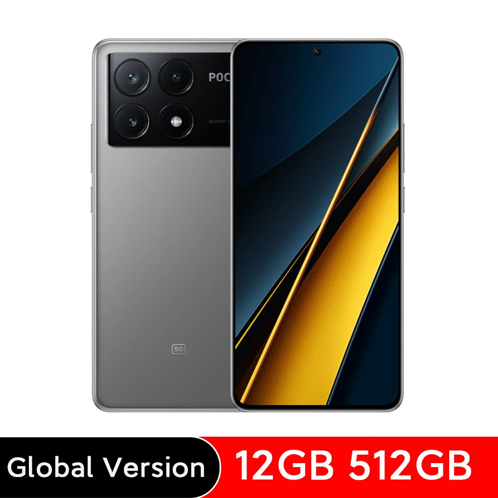 POCO X6 Pro 5G Global Version Smartphone Dimensity 8300-Ultra 6.67" 1.5K Flow AMOLED DotDisplay 64MP 67W NFC 67W turbo charging