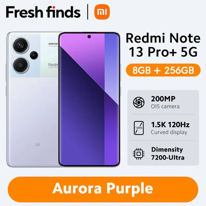 [World Premiere] Xiaomi Redmi Note 13 Pro Plus 5G Smartphone MediaTek Dimensity 7200-Ultra 200MP OIS Camera 120W HyperCharge NFC