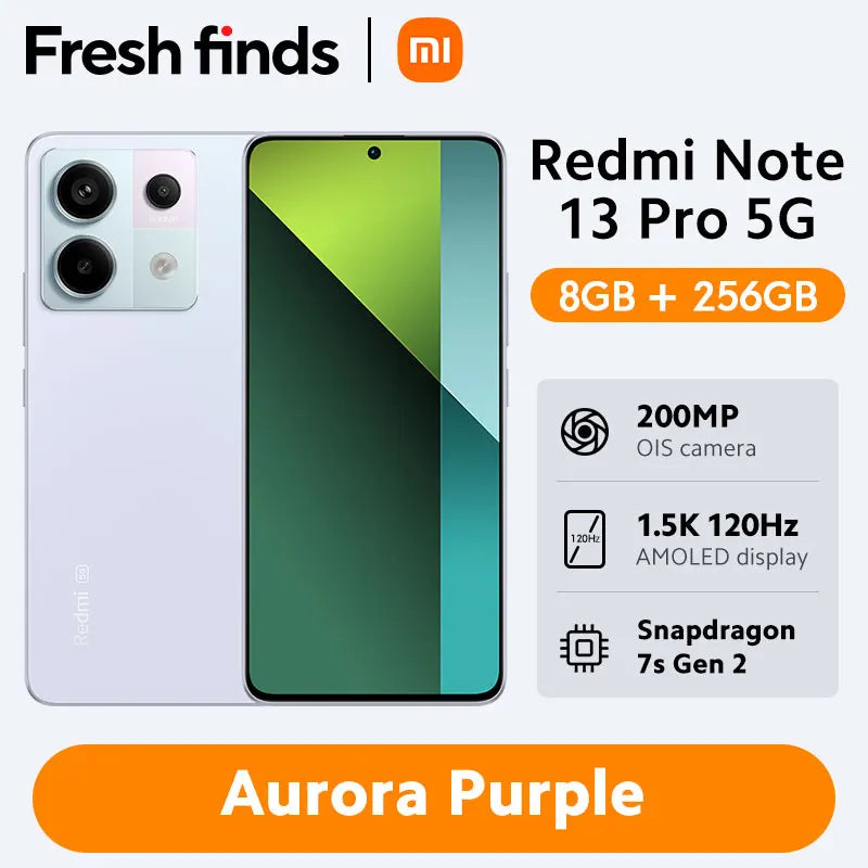 [World Premiere] Xiaomi Redmi Note 13 Pro 5G Smartphone Snapdragon 7s Gen 2 200MP OIS Camera 67W Turbo Charging 120Hz AMOLED NFC