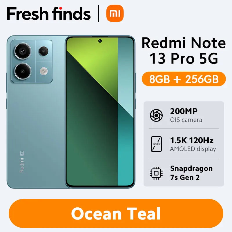 [World Premiere] Xiaomi Redmi Note 13 Pro 5G Smartphone Snapdragon 7s Gen 2 200MP OIS Camera 67W Turbo Charging 120Hz AMOLED NFC