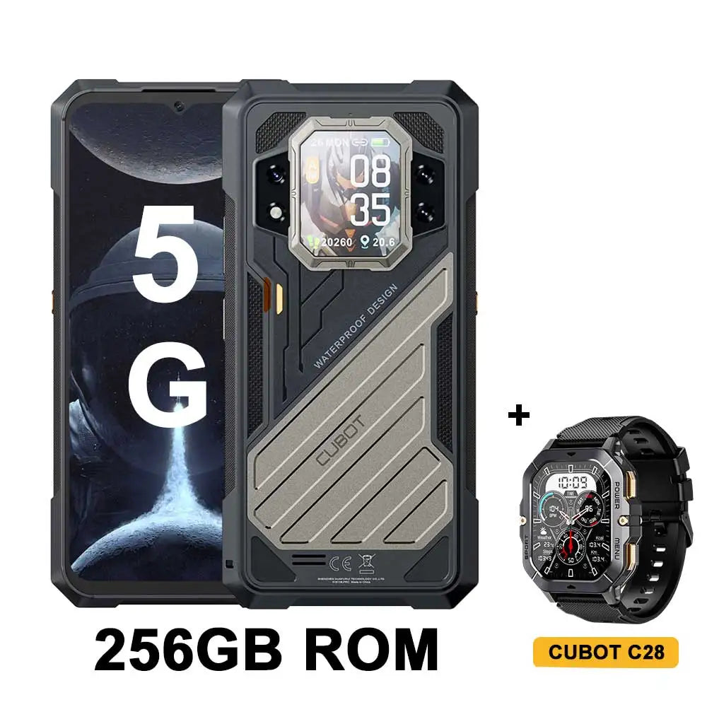 CUBOT KINGKONG X, Rugged Smartphone 5G, 32GB RAM(16GB+16GB), 256/512GB ROM, 10200mAh, 6.583-Inch 120Hz Screen, NFC,WiFi 6, 100MP