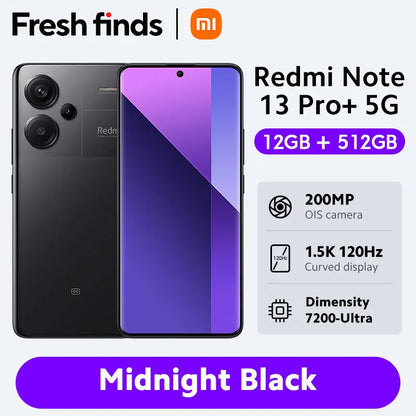 [World Premiere] Xiaomi Redmi Note 13 Pro Plus 5G Smartphone MediaTek Dimensity 7200-Ultra 200MP OIS Camera 120W HyperCharge NFC