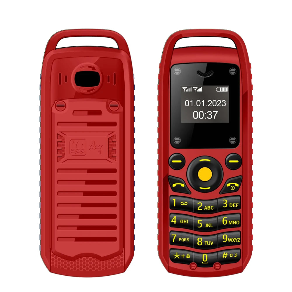 SERVO B25 Button Mini Mobile Phone 2 SIM Standby Bluetooth Dialing Surround Wear Blacklist Smallest Backup Cellphones for Sports